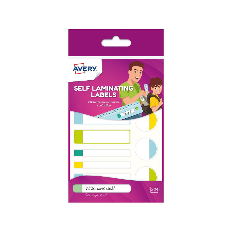 Self Laminating Labels - Pastel