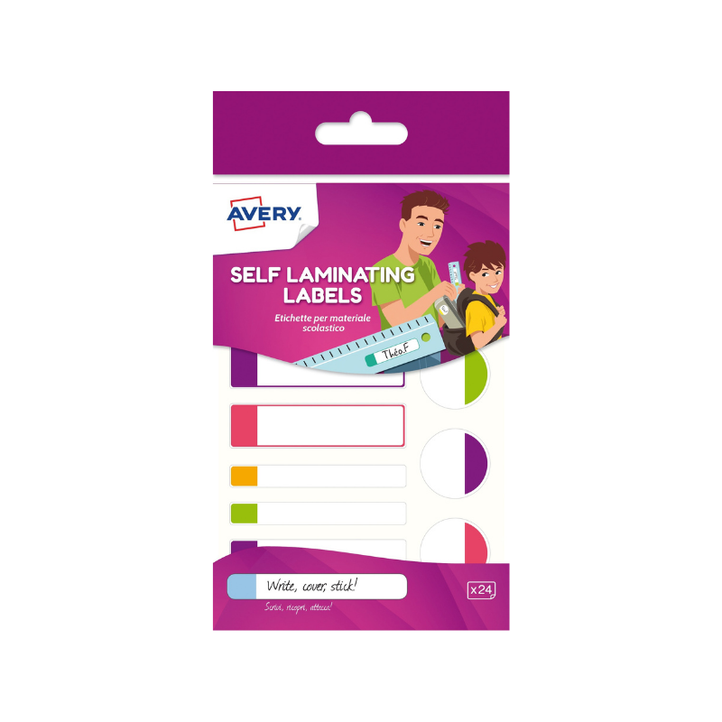 Self Laminating Labels - Neon